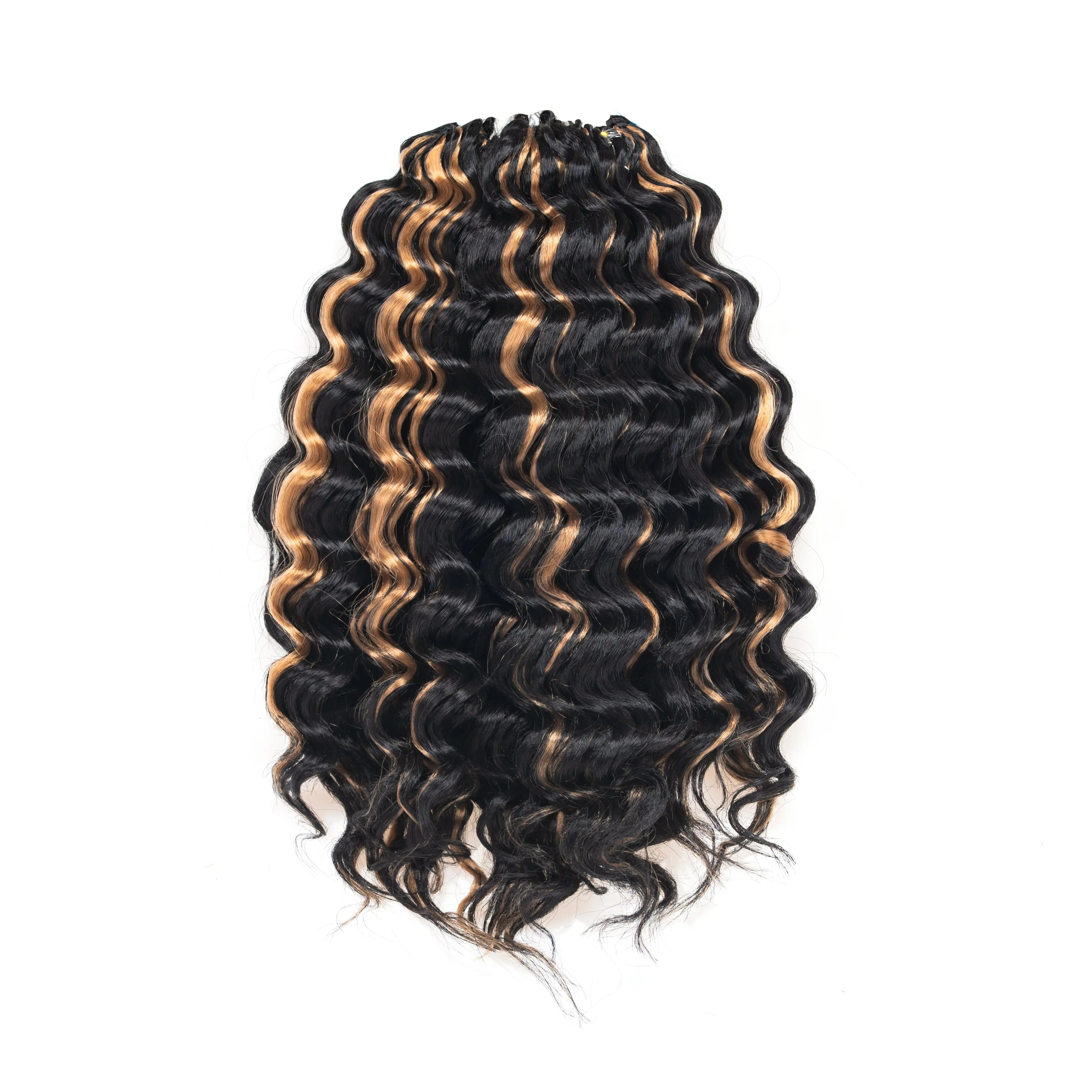 Clearance | Toyotress® Deep Wave Crochet Hair Pre-Looped Wavy Curly Crochet Synthetic Hair Extensions Toyotress